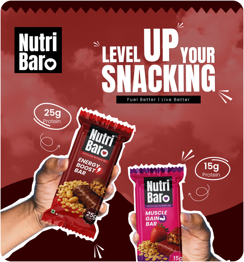 Nutri Bar – Branding
                                We developed a complete brand identity for Nutri Bar, including strategy, logo, and brand guidelines. The result was a clear and consistent identity that strengthens recognition in the competitive health food market.