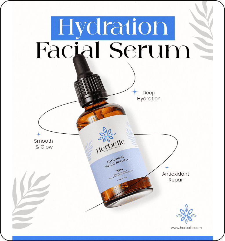 Herbelle - Poster Design - Showcasing skincare benefits with elegance and visual impact