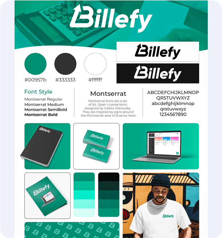 Billefy - Log Design - Reflecting accuracy, trust, and simplicity for billing solutions