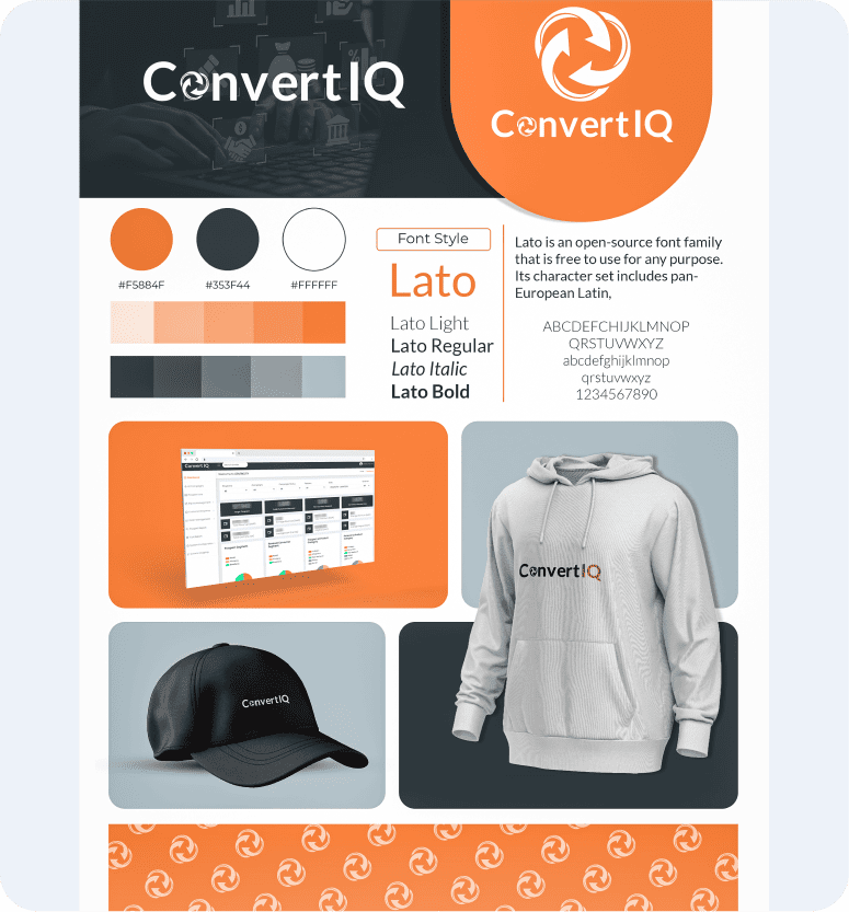ConvertIQ - Logo Design - Symbolizing innovation, precision, and trust for technology solutions