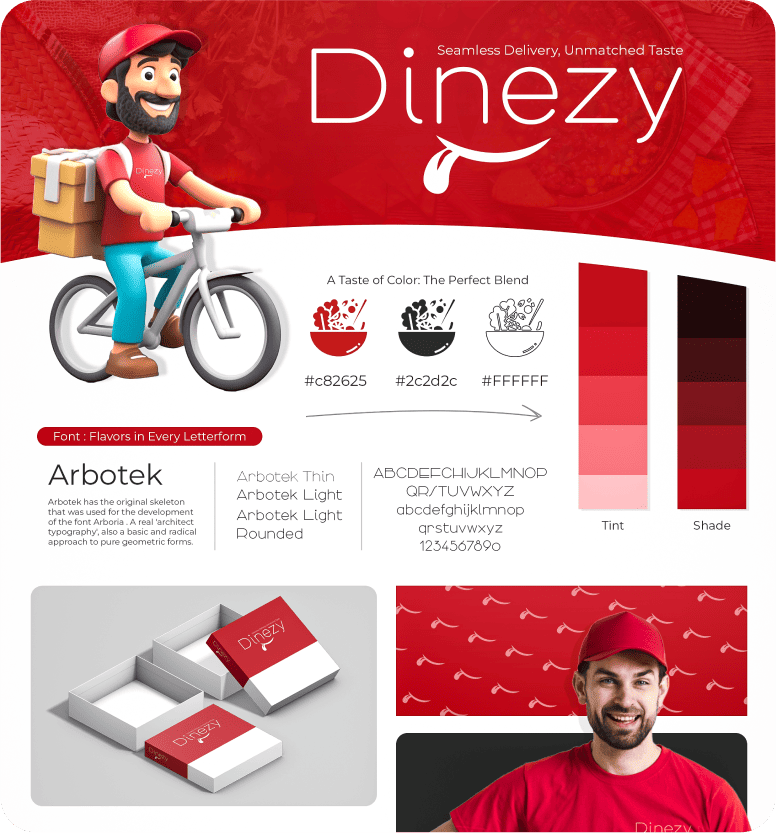 Dinezy - Logo Design - Capturing speed, freshness, and reliability in food delivery