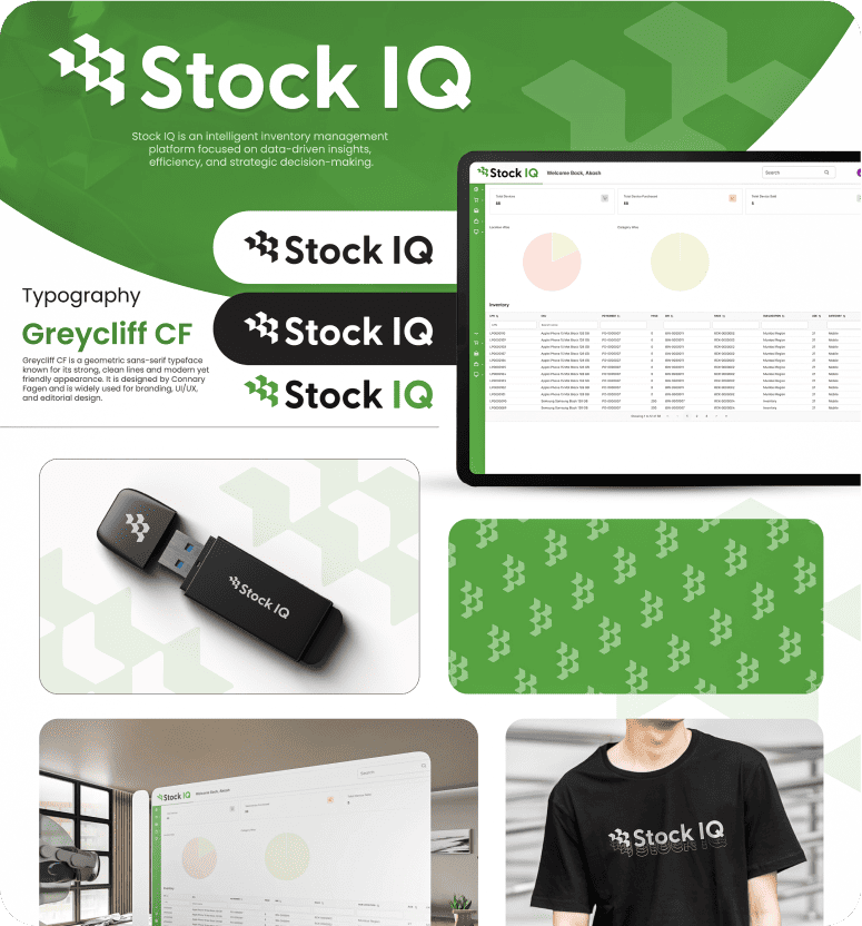 StockIQ - Logo Design - Expressing innovation, efficiency, and reliability for digital solutions