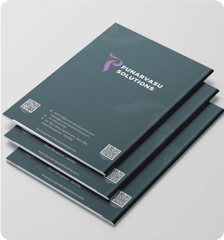 Punarvasu Solutions - Catalogue Design - Showcasing products with clarity, style, and easy navigation